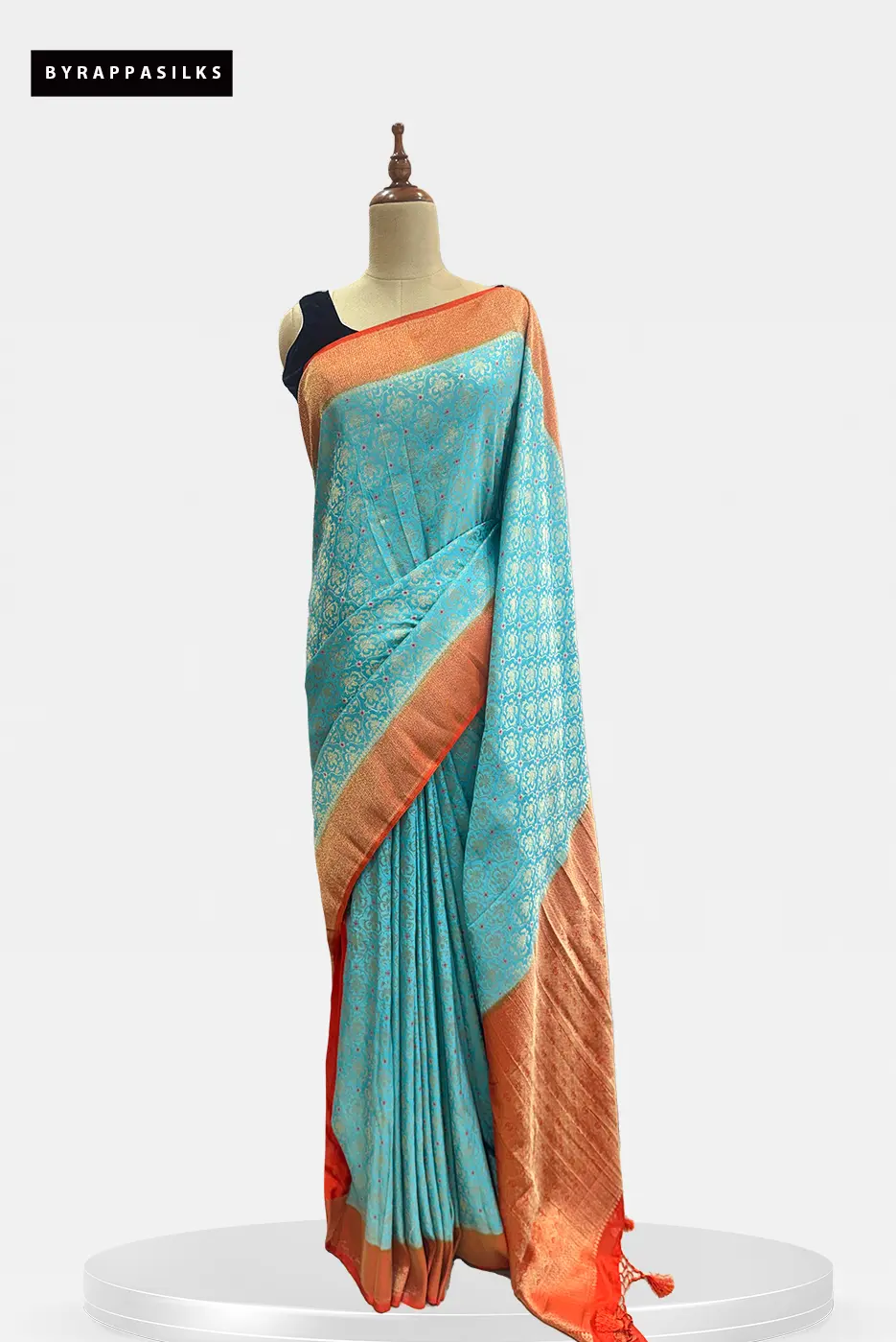 Georgette Saree Sky Blue Colour QW207674