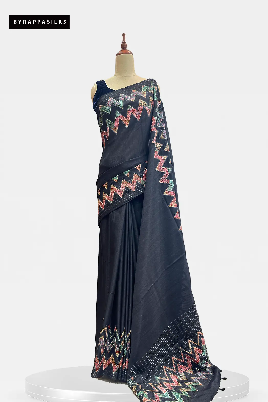 Tussar Saree Black QS311200
