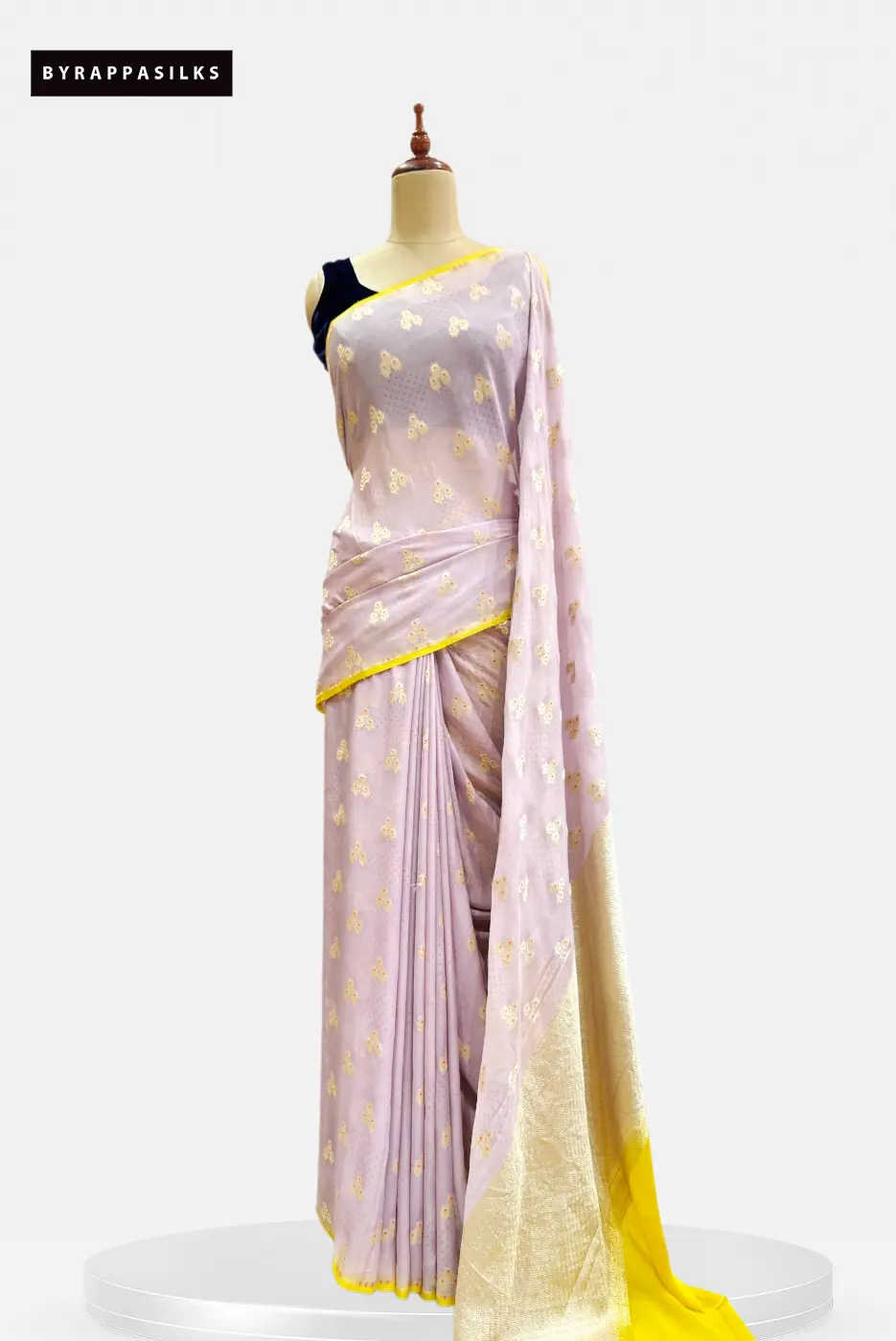 Banaras Pure Georgette Elegant Lavender AA201663