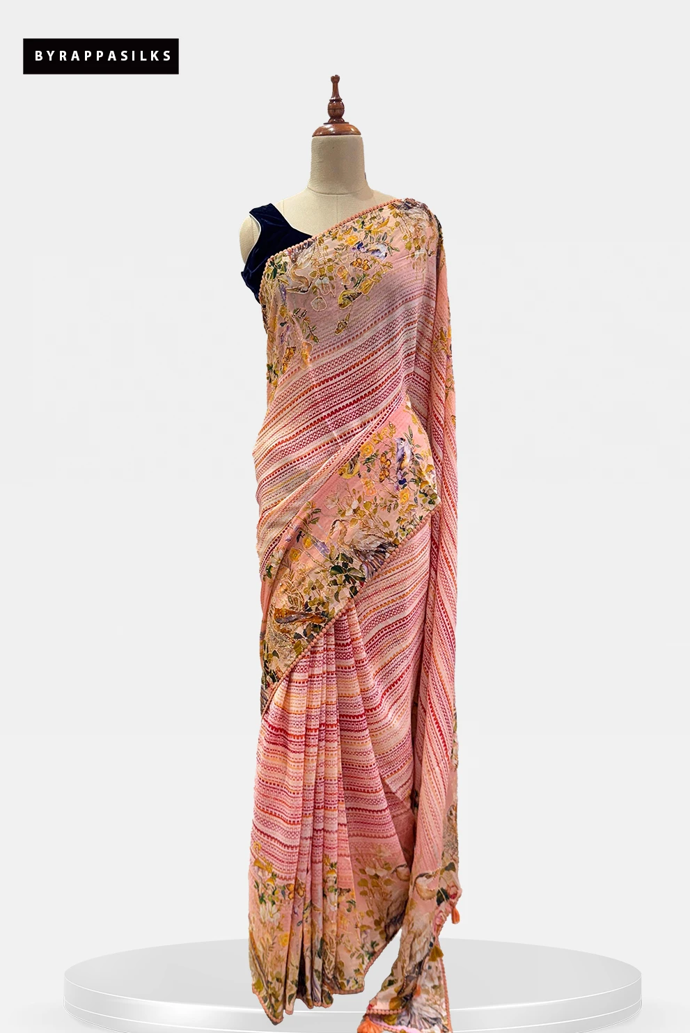 Printed Crape Saree - QS289703