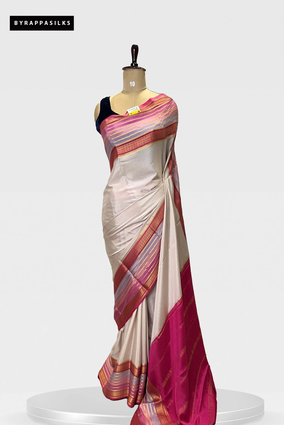 Pure Mysore Silk Dual Tone Saree QS248789