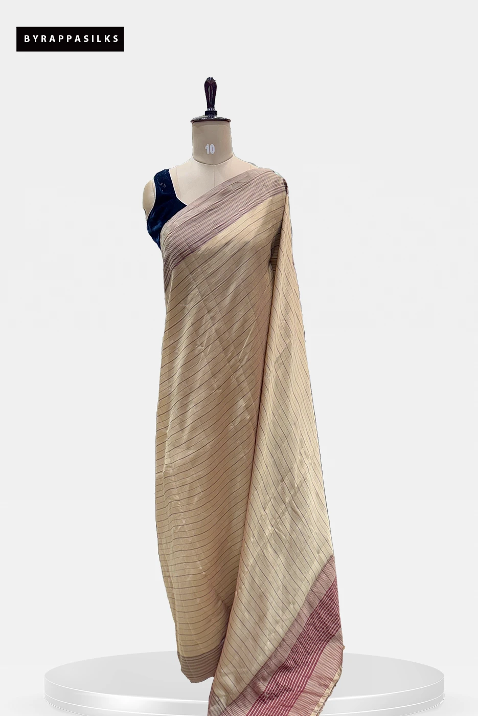 Semi Tussar Saree Beige QS273703