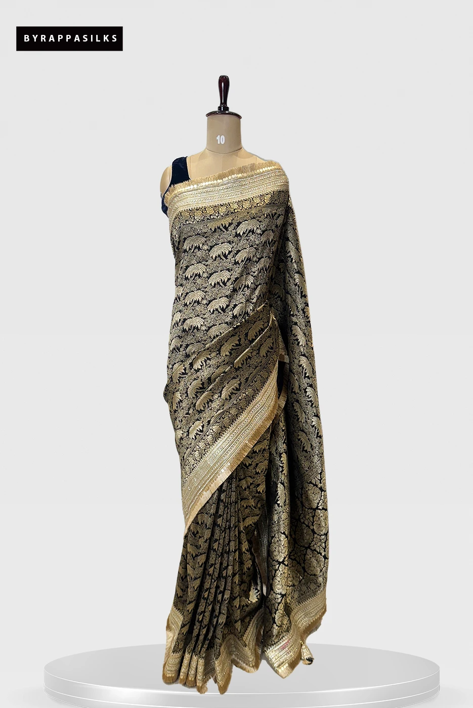 Banaras Saree Black & Gold QS280159