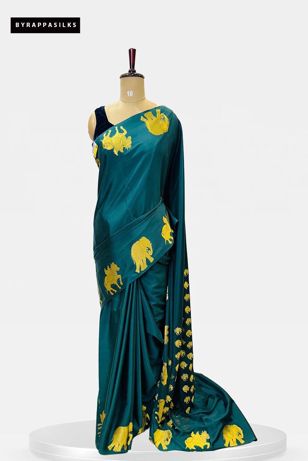Pure Mysore Silk - Bottel Green Colour QS273174