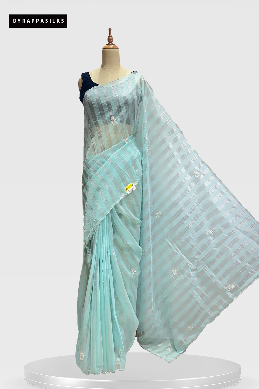 Ready Blouse Tissue Design Saree Mint Green QS285953