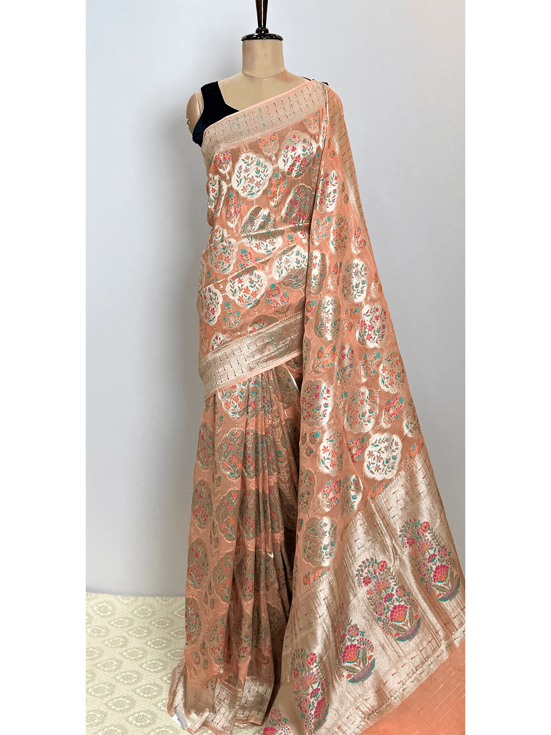 Pure Georgette Banarasi Saree - QS218742