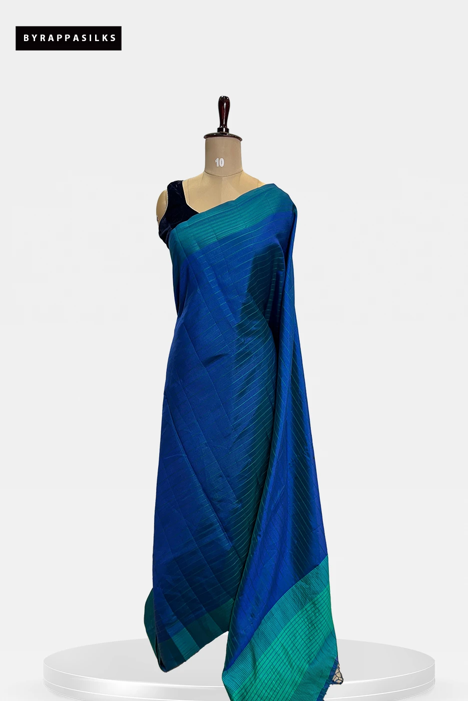 Semi Tussar Saree Blue QS273703