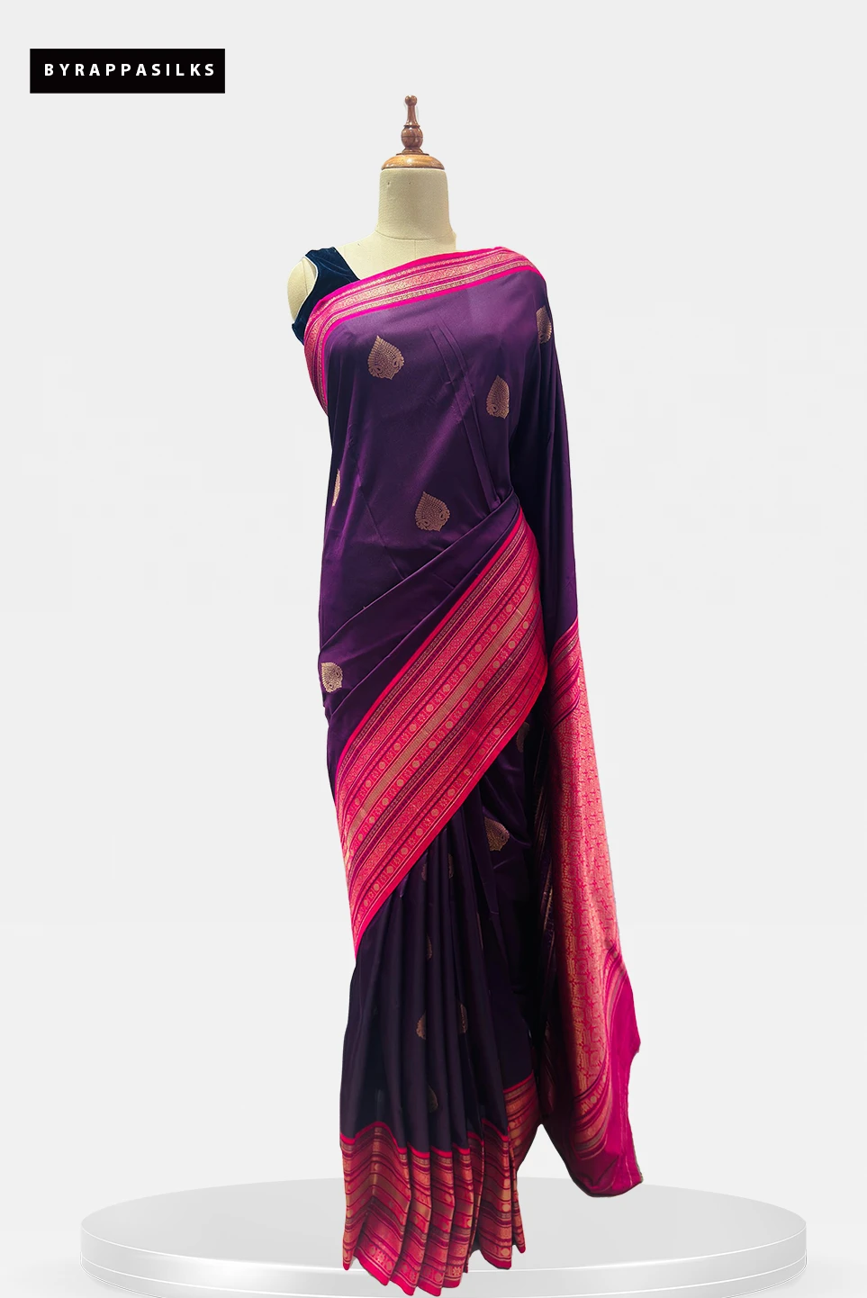 KADIYAL MIX SEMI SILK Brown and Pink QW203834