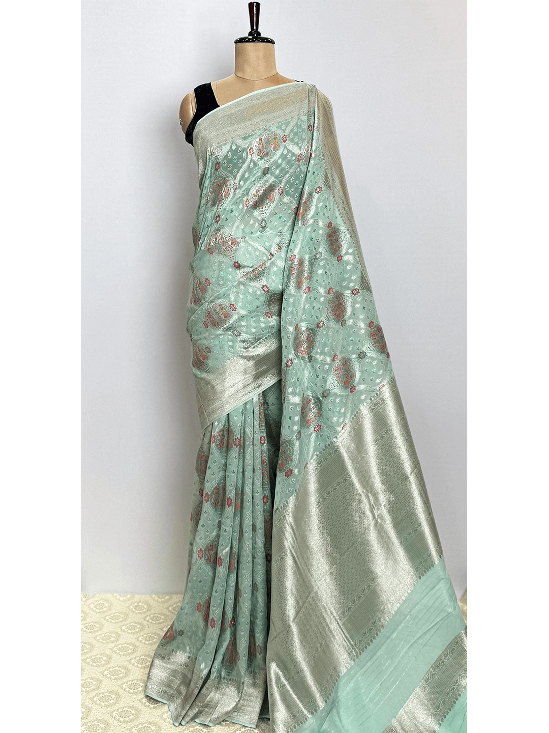 Pure Georgette Banarasi Saree - QS218738