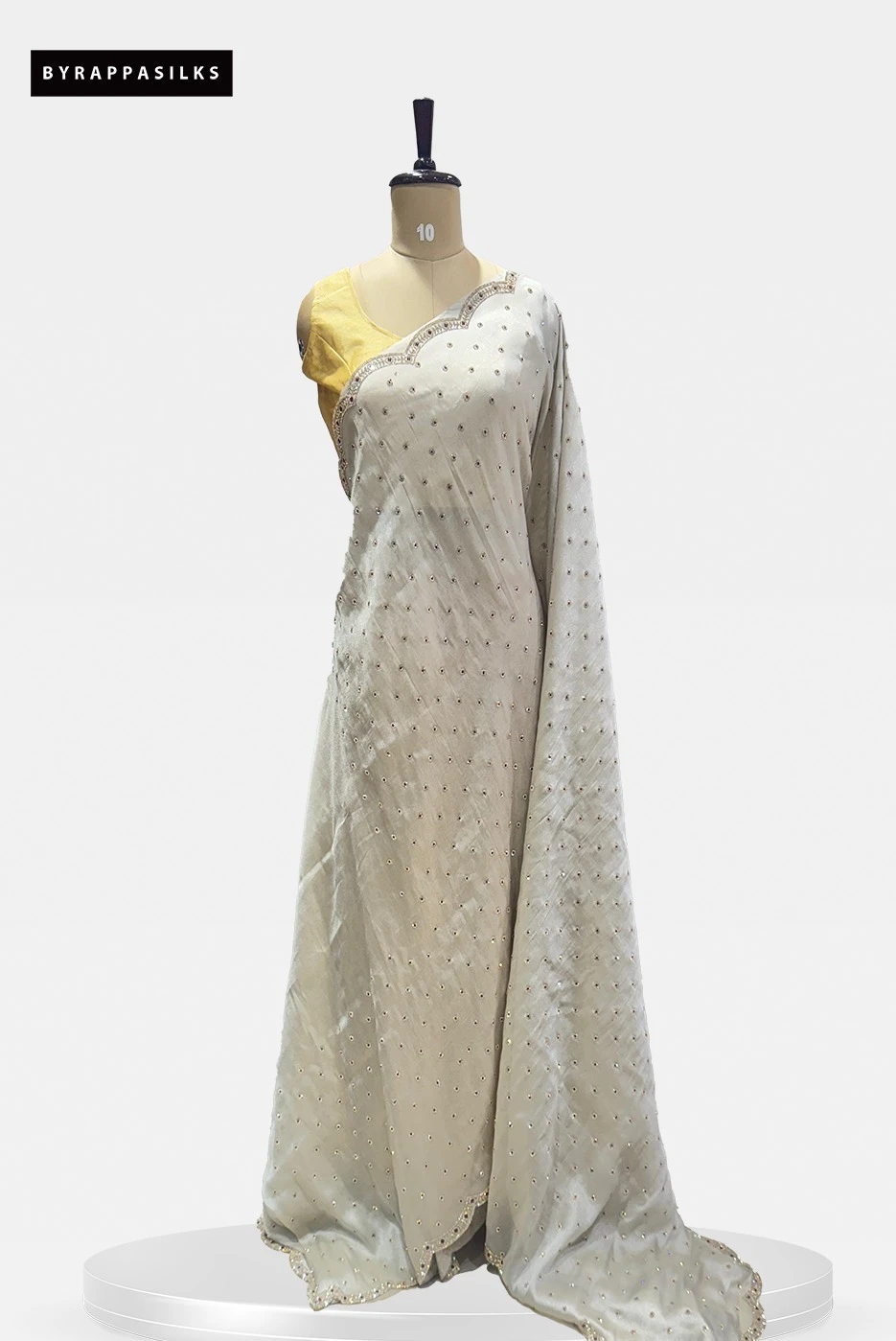 Party Wear Saree Off White QS287813