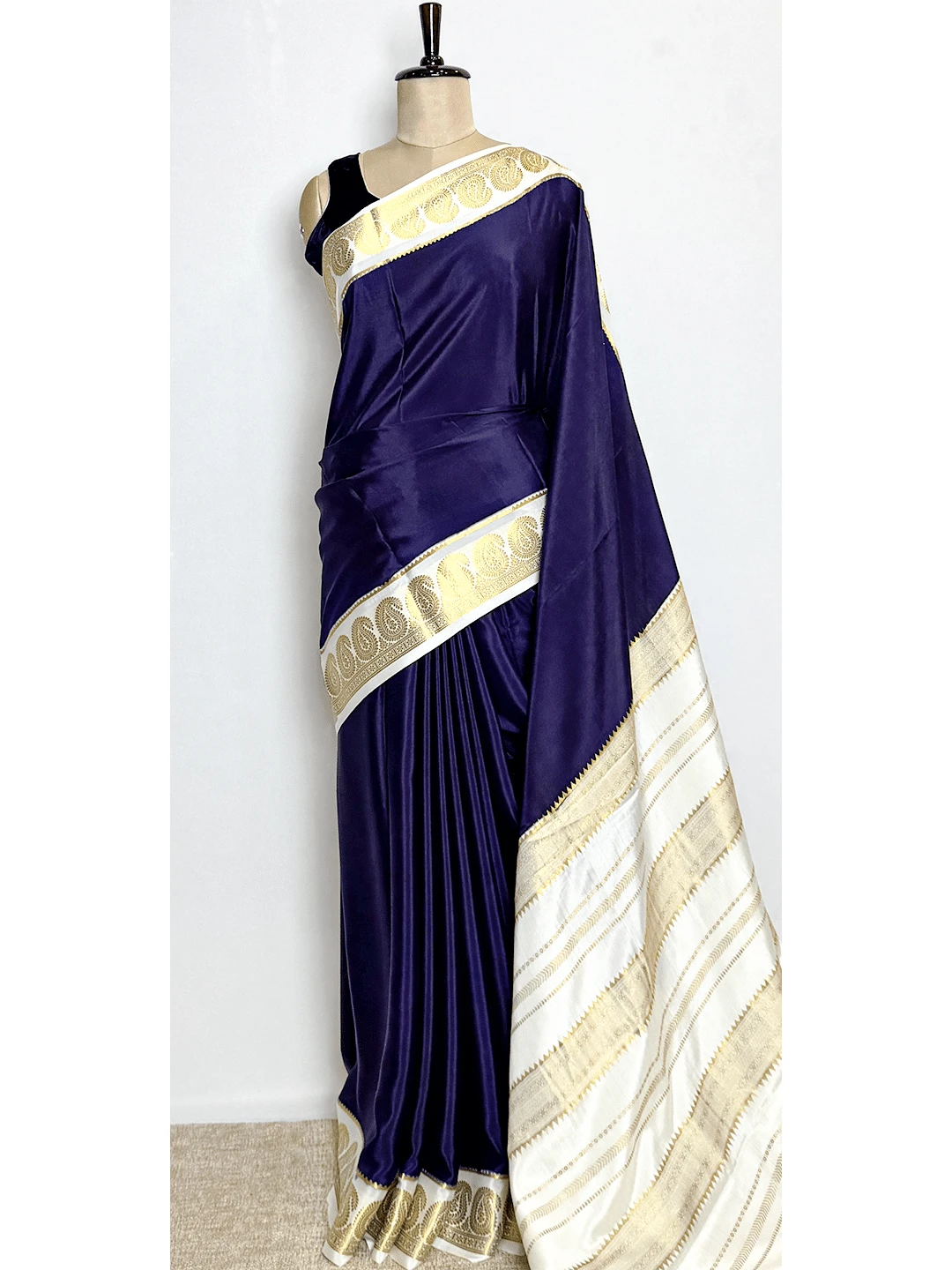 Pure Mysore Silk Saree - Purple Colour - QS206170