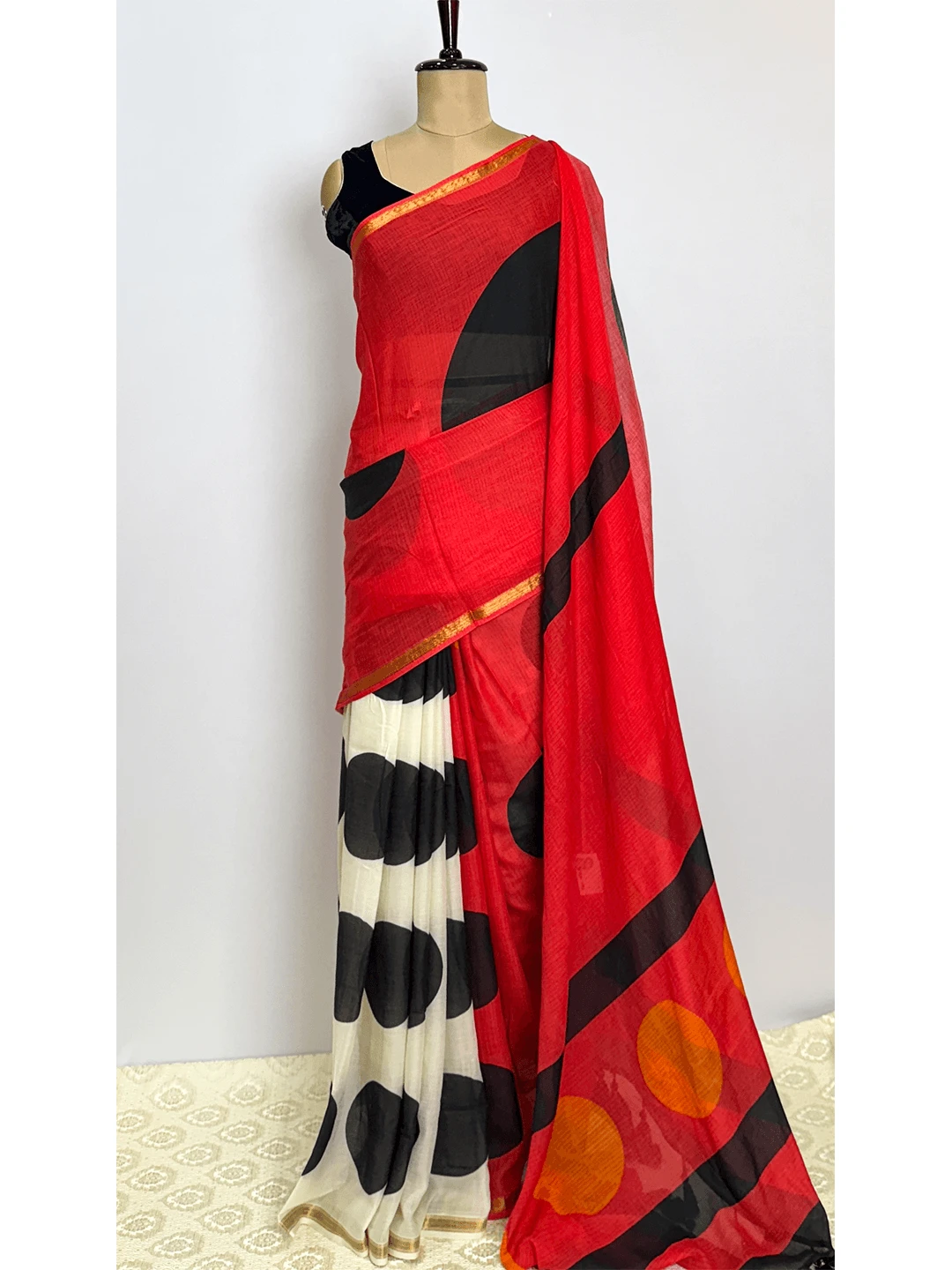 Fancy Printed (Aditya Birla Fabric saree) - QS213534