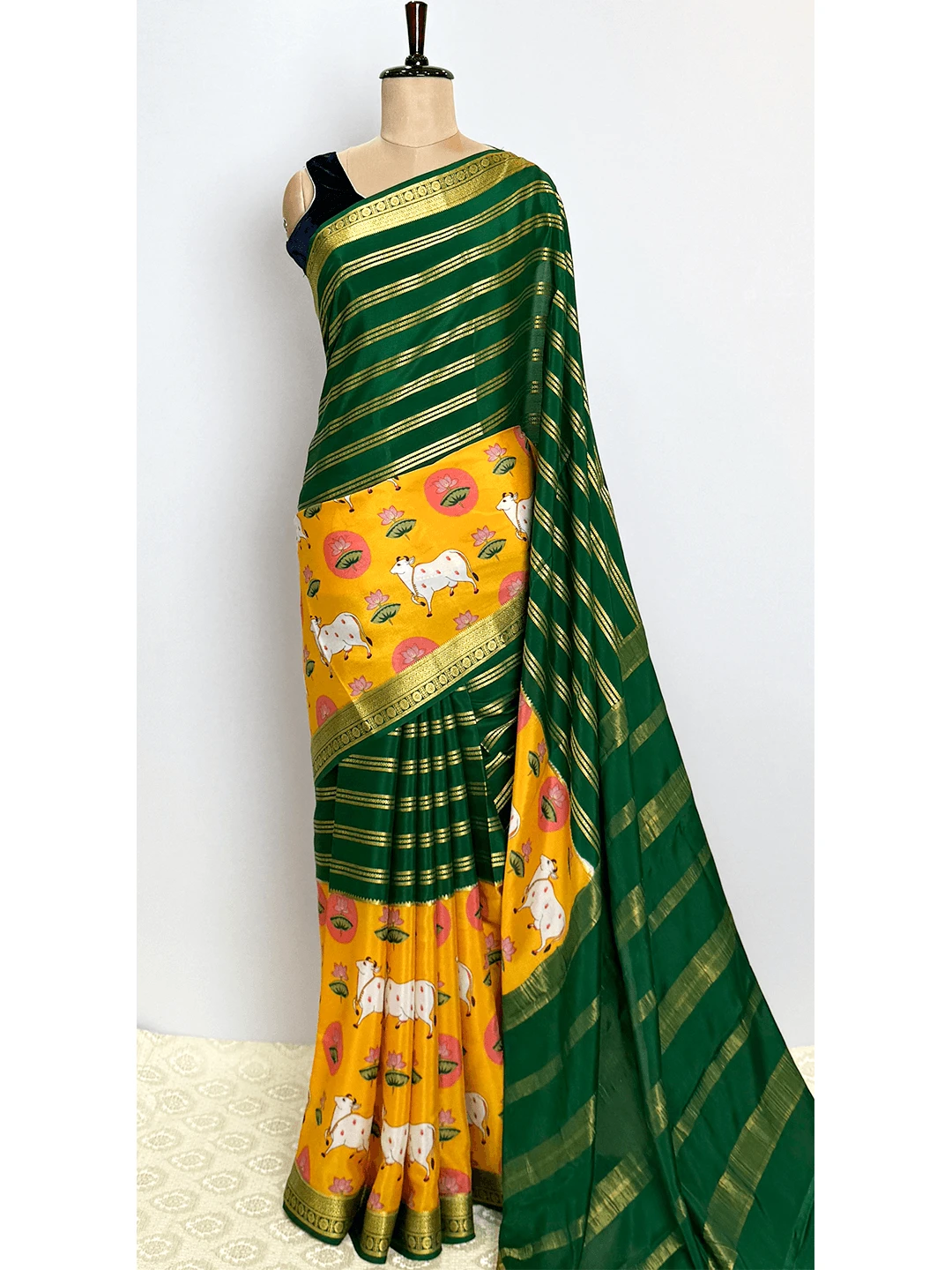 Pure Mysore Silk Saree - QS217315