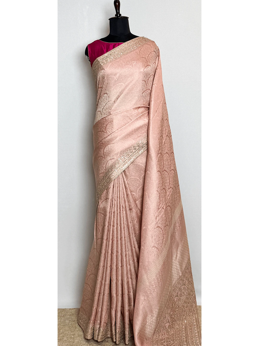Banarasi Saree - Light Pink Colour -QS211979