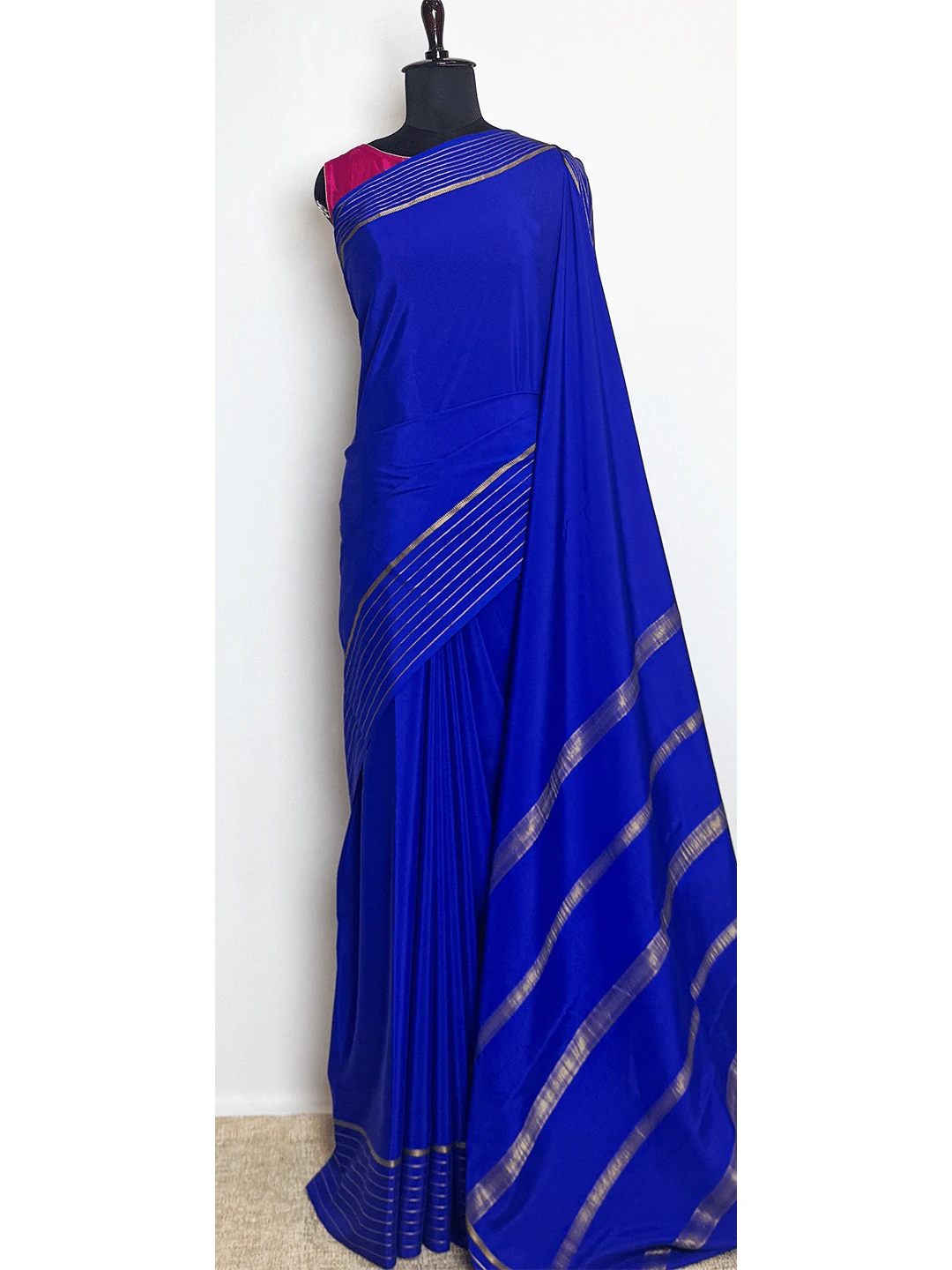 Pure Mysore Silk Saree - Royal Blue Colour - QS212797